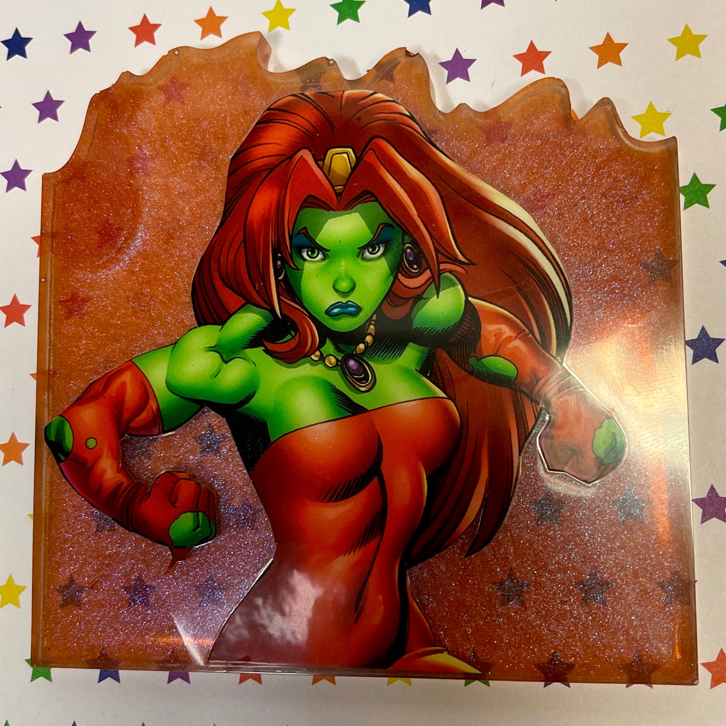 “Savage” Comic Book Resin Coaster