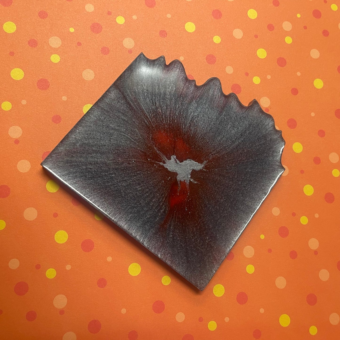 “Alchemist” Edged Resin Coaster