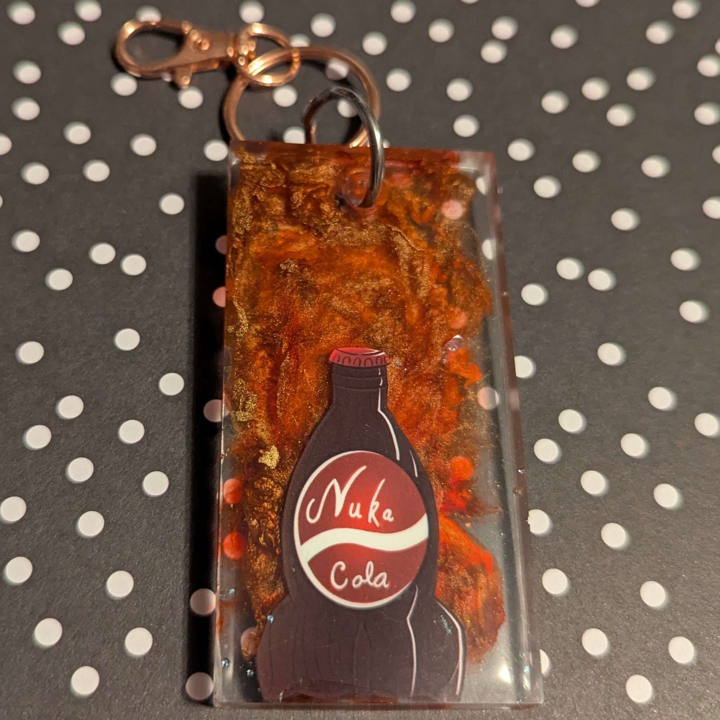 Nuclear Soda Comic Book Resin Keychain
