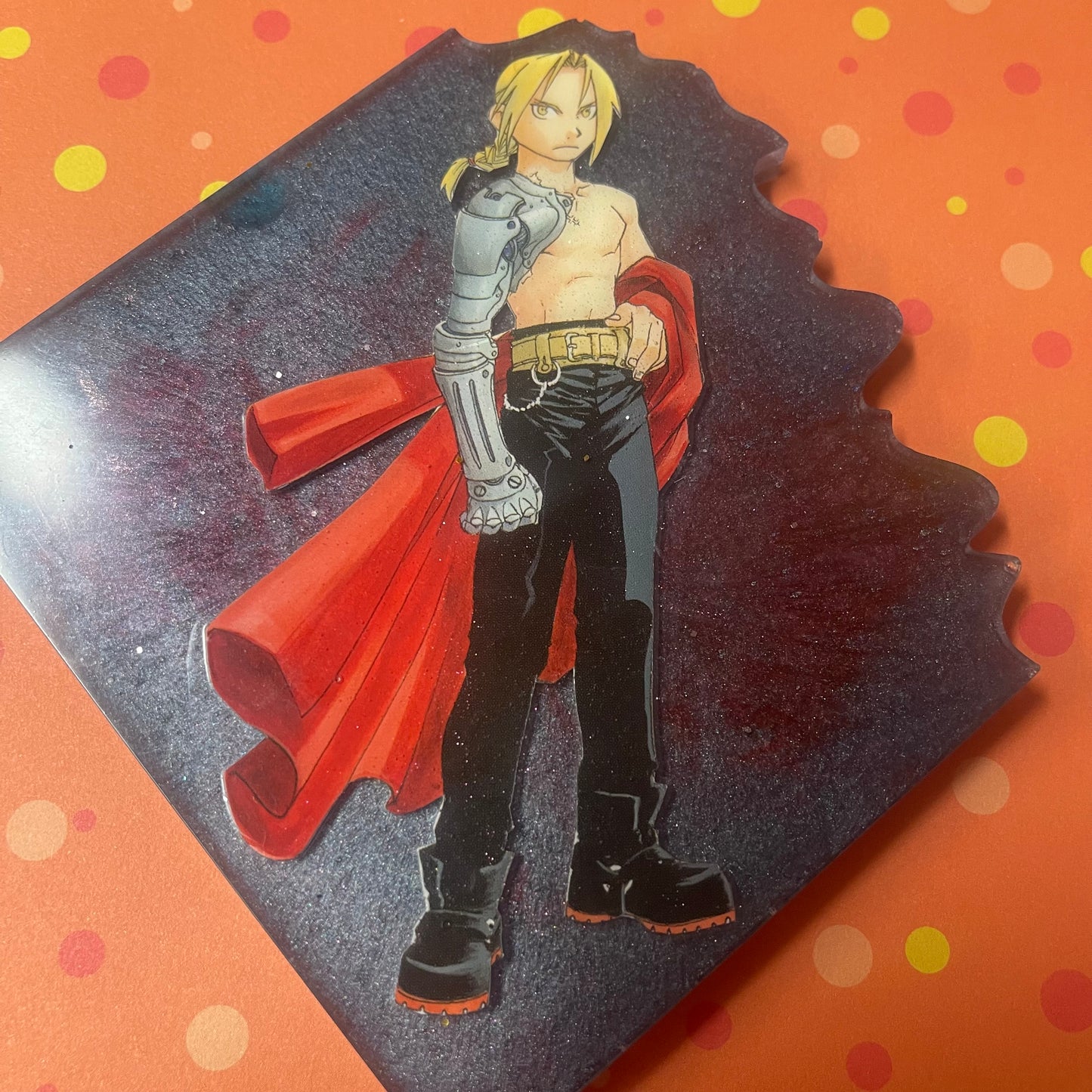 “Alchemist” Edged Resin Coaster