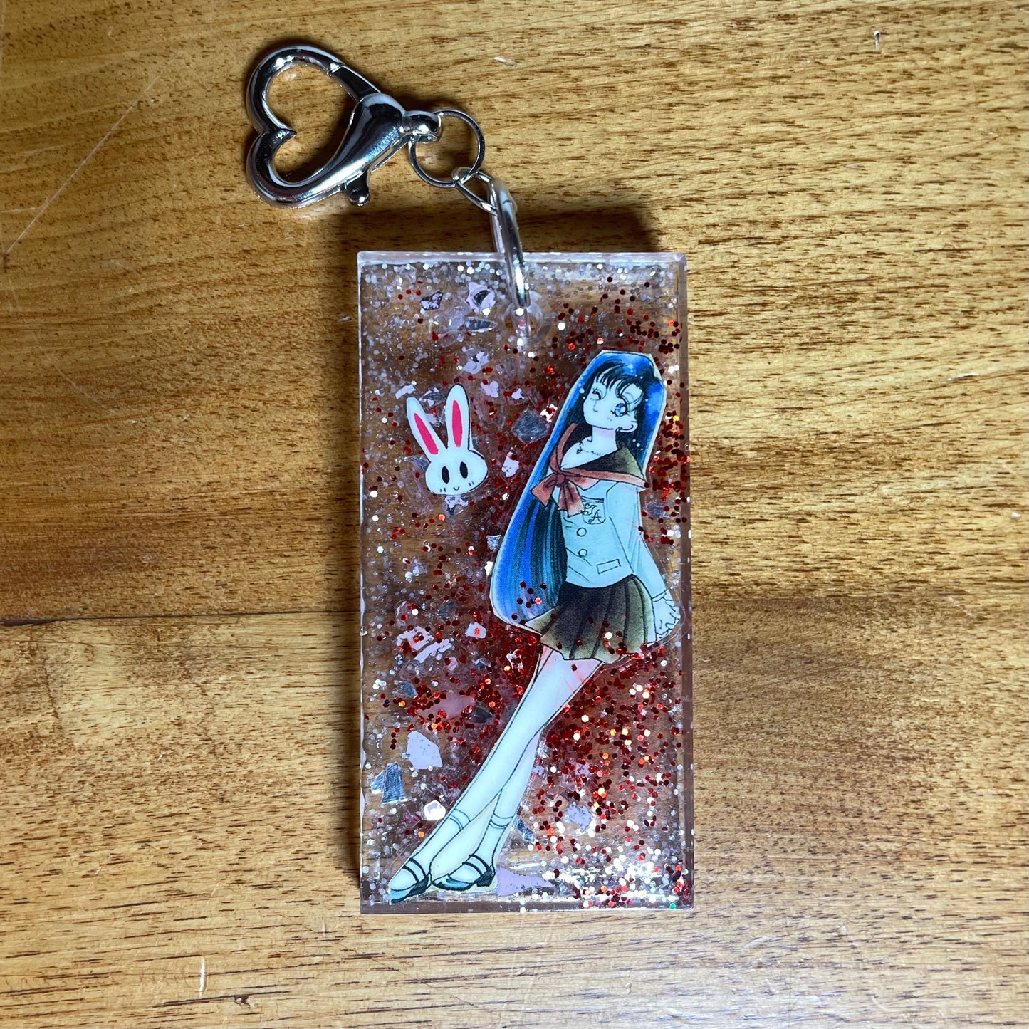 Mars Inspired Moon Manga Keychain