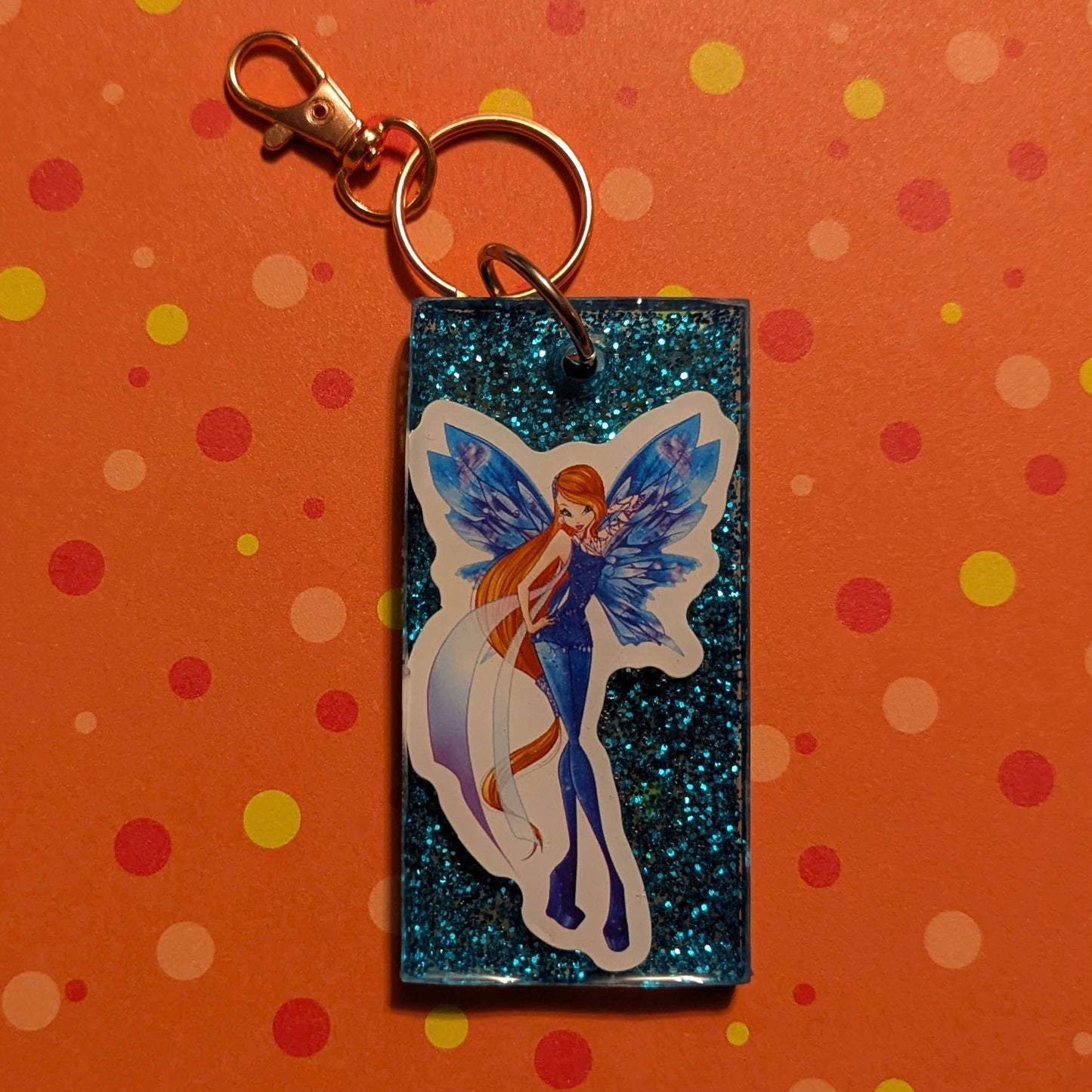 Magical Fairy Comic Book Resin Keychain