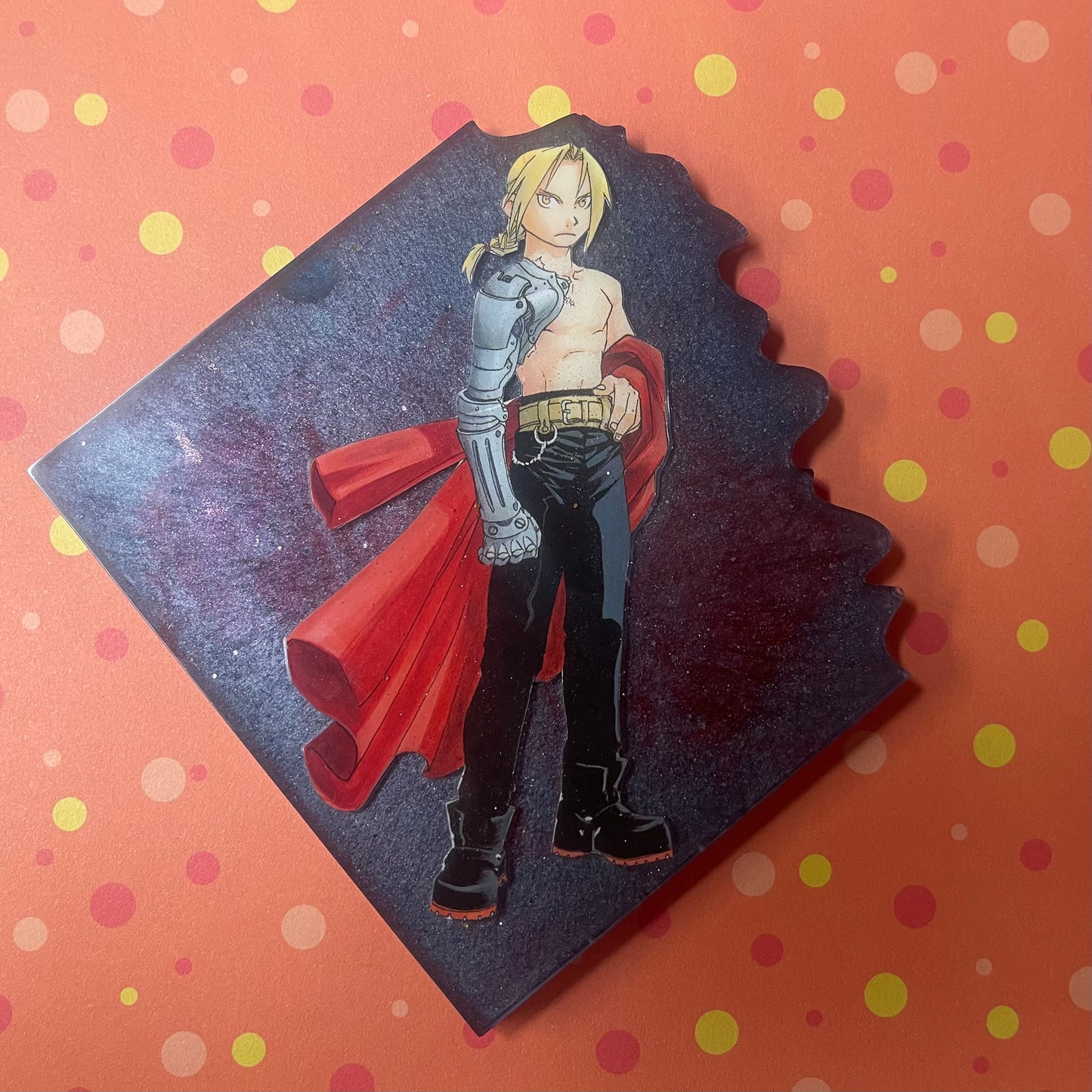 “Alchemist” Edged Resin Coaster