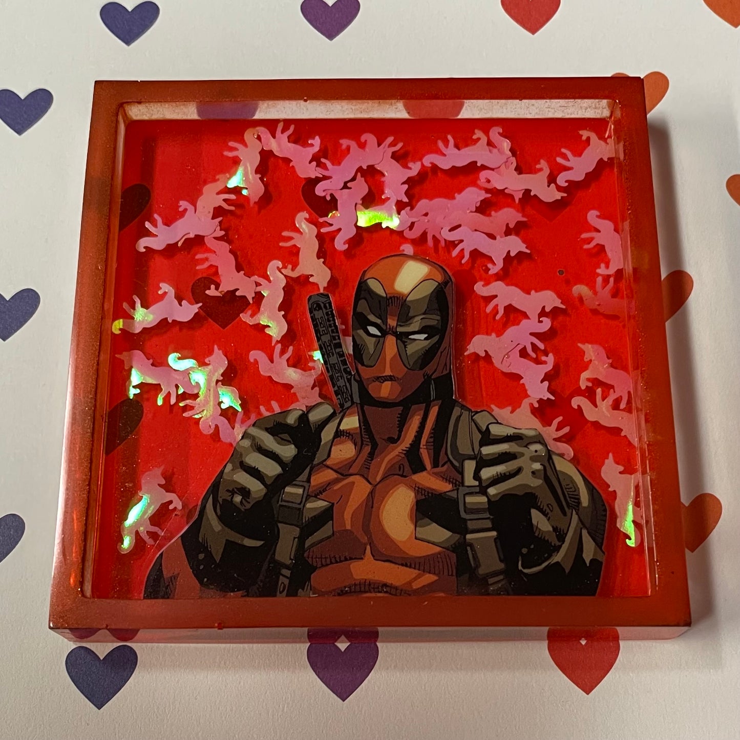 “Mouthy” Comic Book Resin Coaster