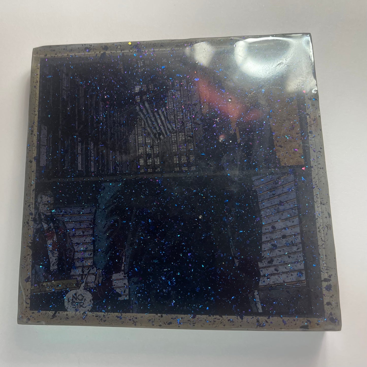 “Shadow” Comic Book Resin Coaster