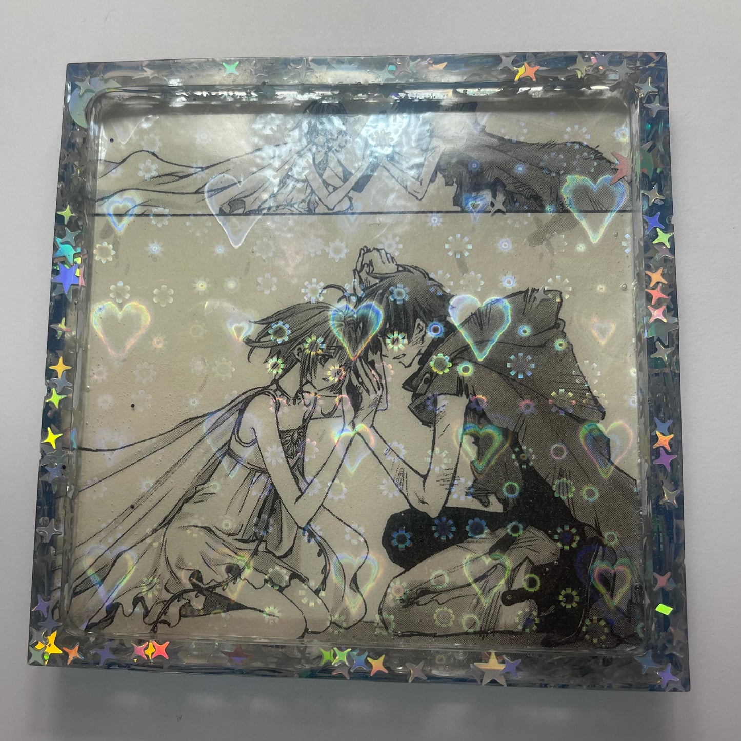 “Wings of Love” Manga Resin Coaster