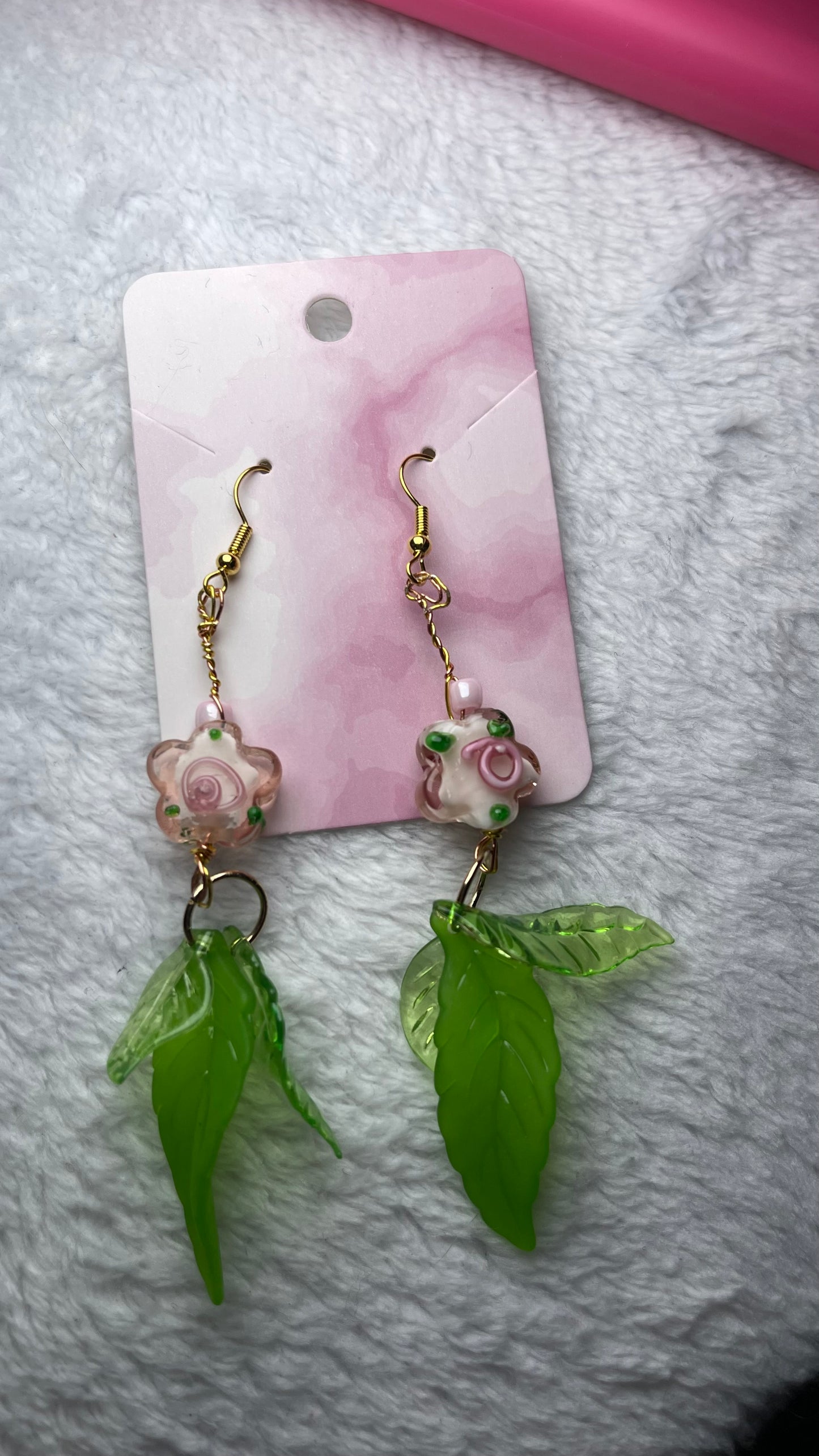 Glass Spring Blossom Earrings