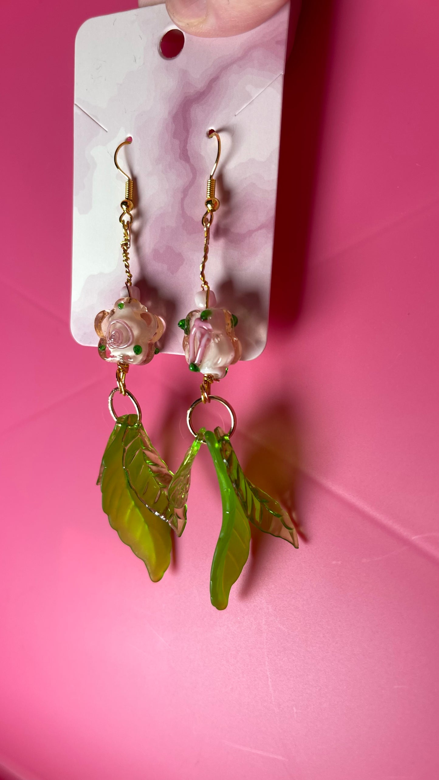 Glass Spring Blossom Earrings