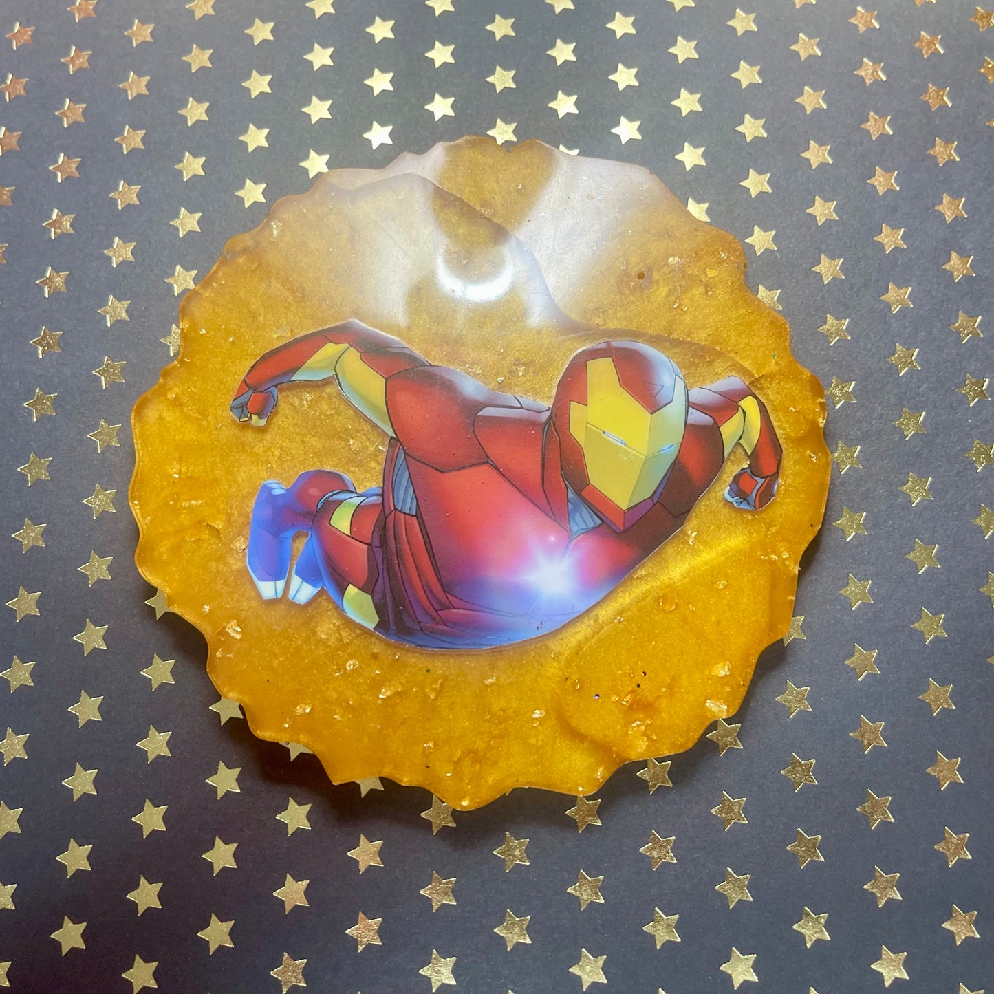 “Maximum Pulse” Comic Book Resin Coaster