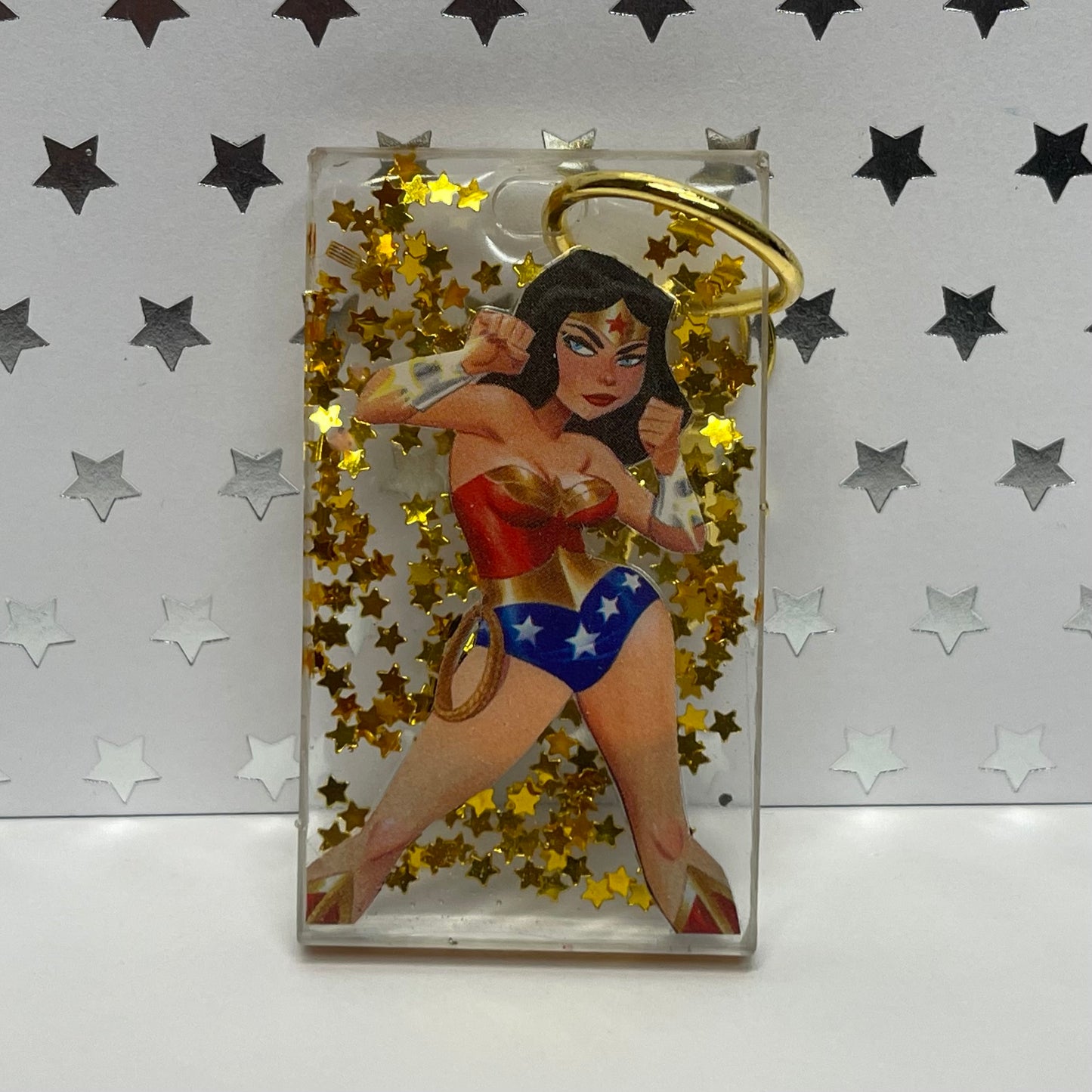 ‘Wonder’ful Comic Book Resin Mini Keychain
