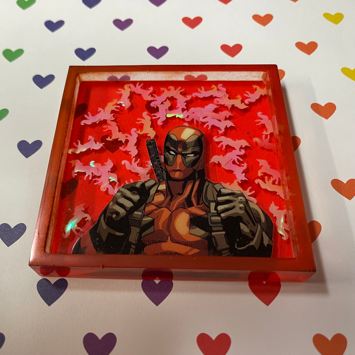 “Mouthy” Comic Book Resin Coaster