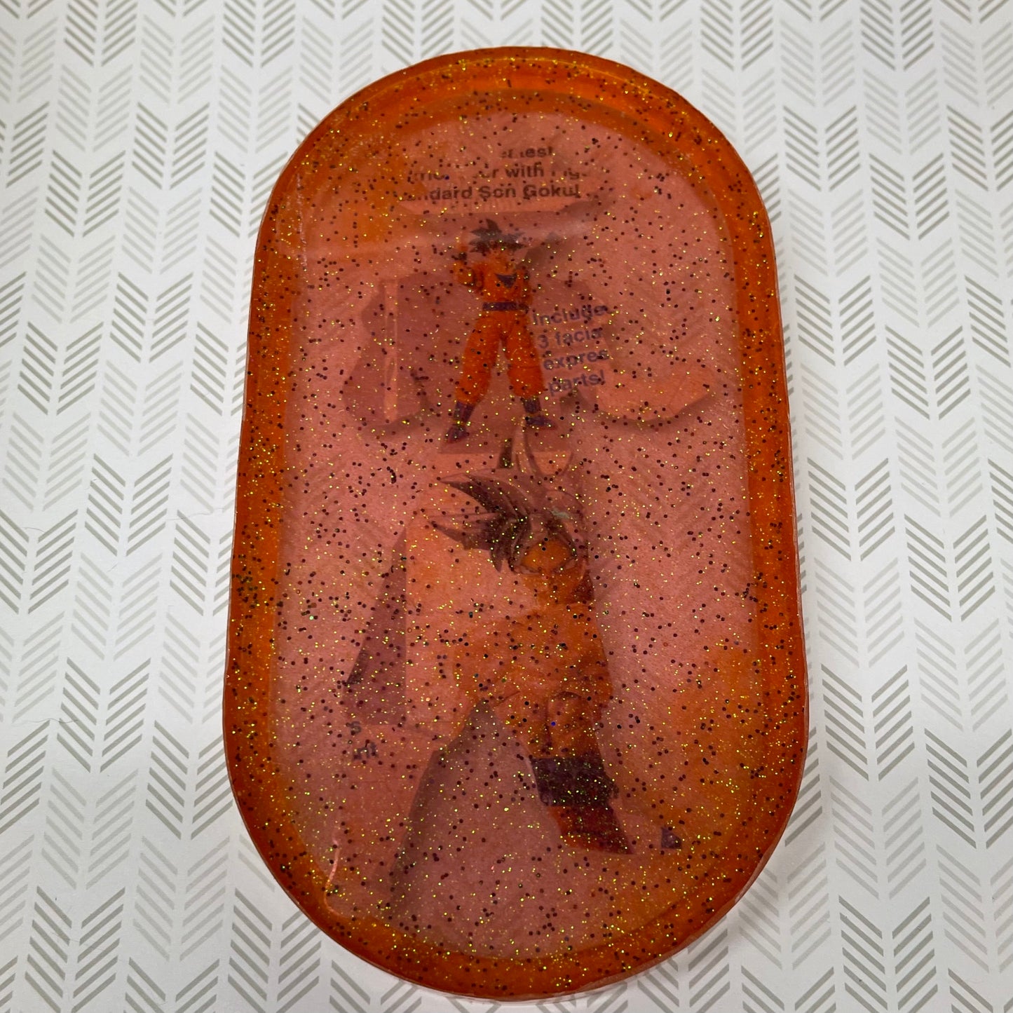 Orange Manga Resin Ash Tray