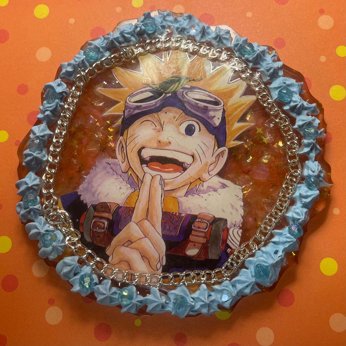 “Believe it!” Decoden Manga Coaster
