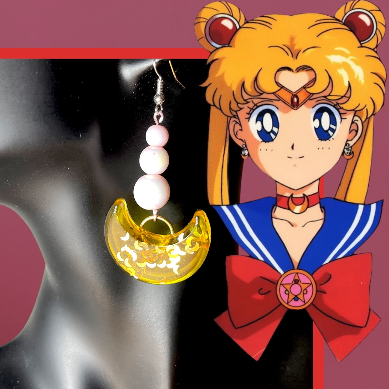 Moonlight Sailor Cosplay Earrings - Miracle Romance Collection