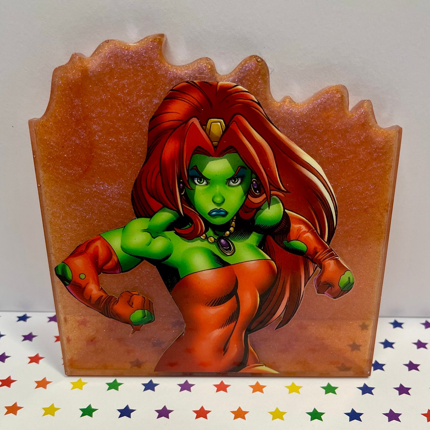 “Savage” Comic Book Resin Coaster