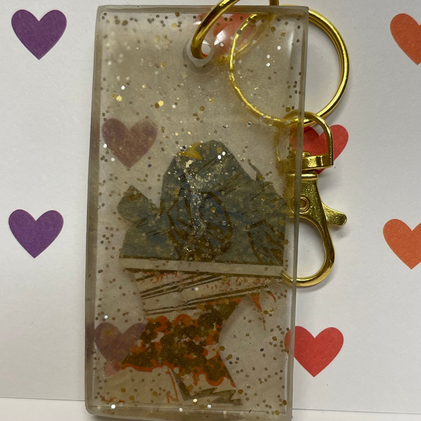 Bulletproof Woman Comic Book Resin Keychain