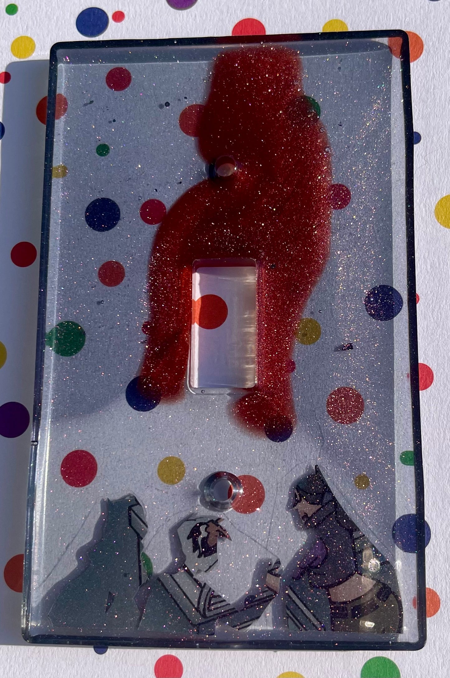 “Animated” Comic Book Resin Light Switch Cover