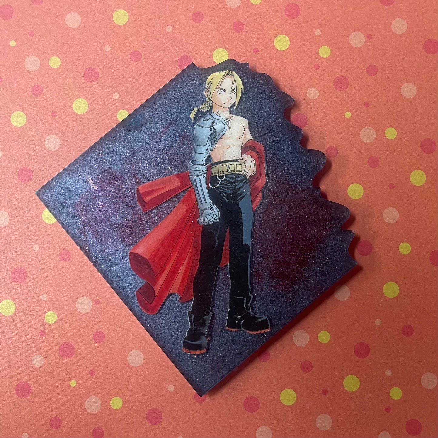 “Alchemist” Edged Resin Coaster