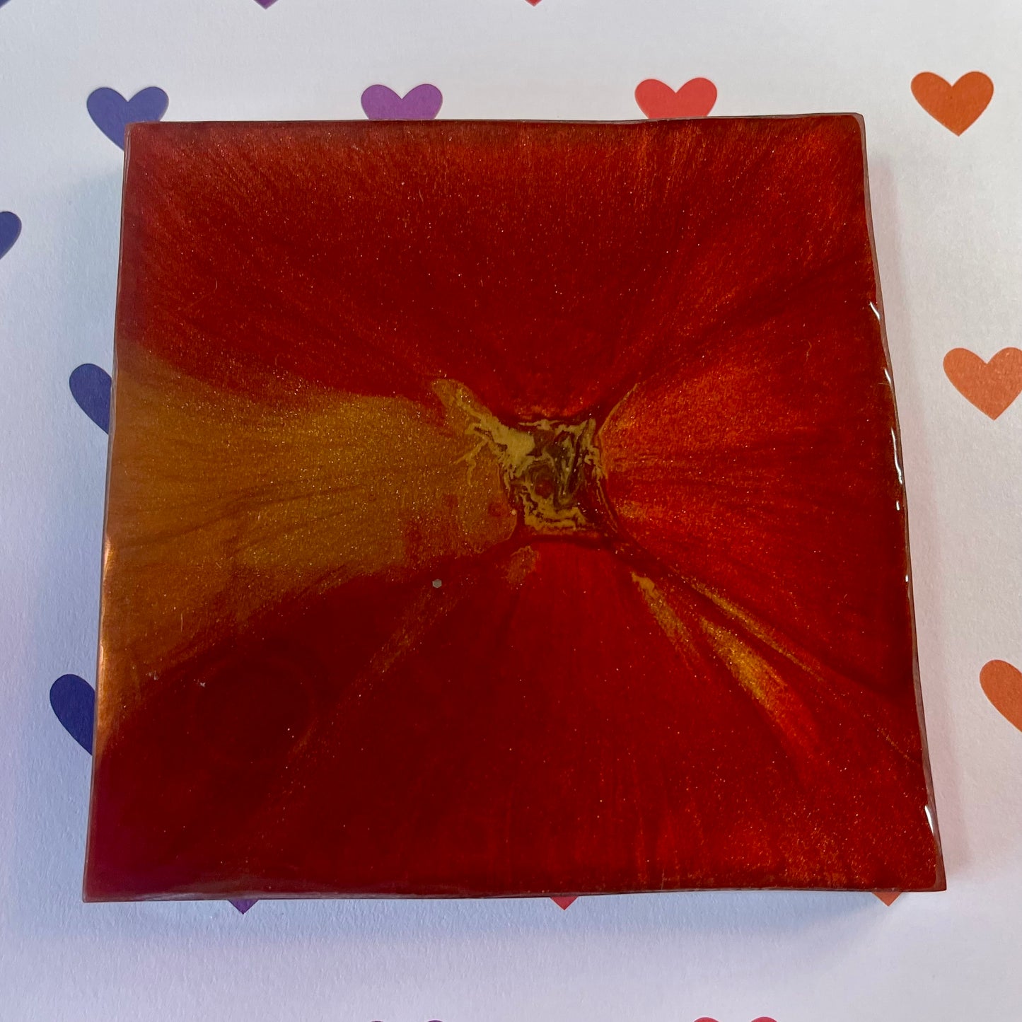 “Poisoned” Comic Book Resin Coaster