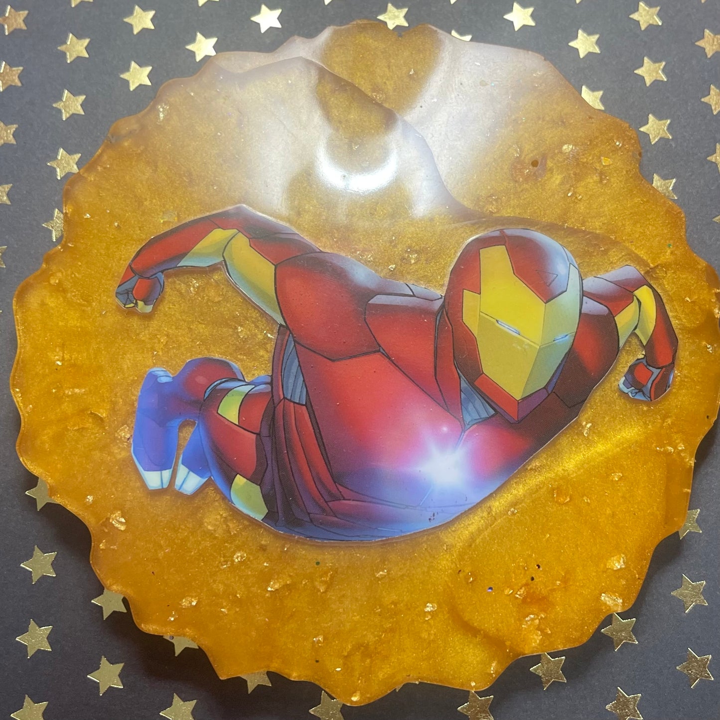 “Maximum Pulse” Comic Book Resin Coaster