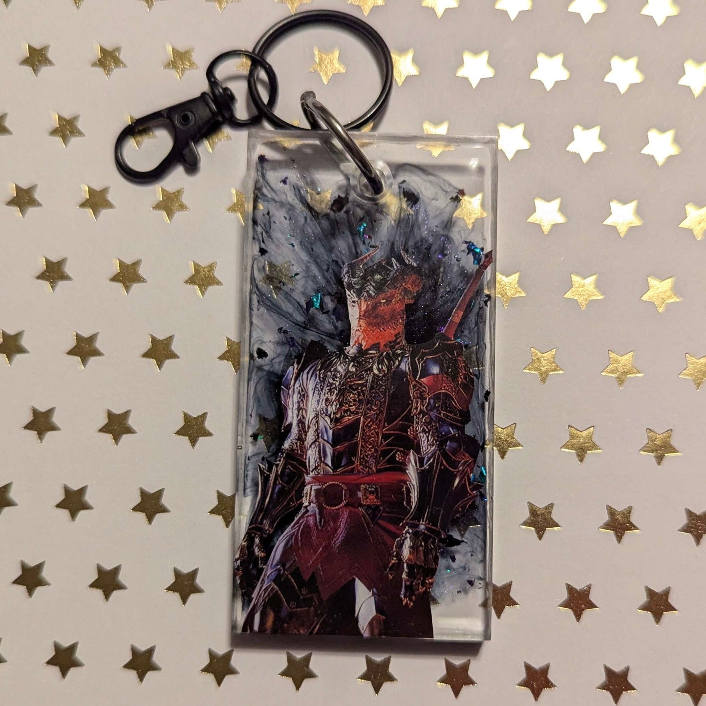 Dragon Comic Book Resin Keychain