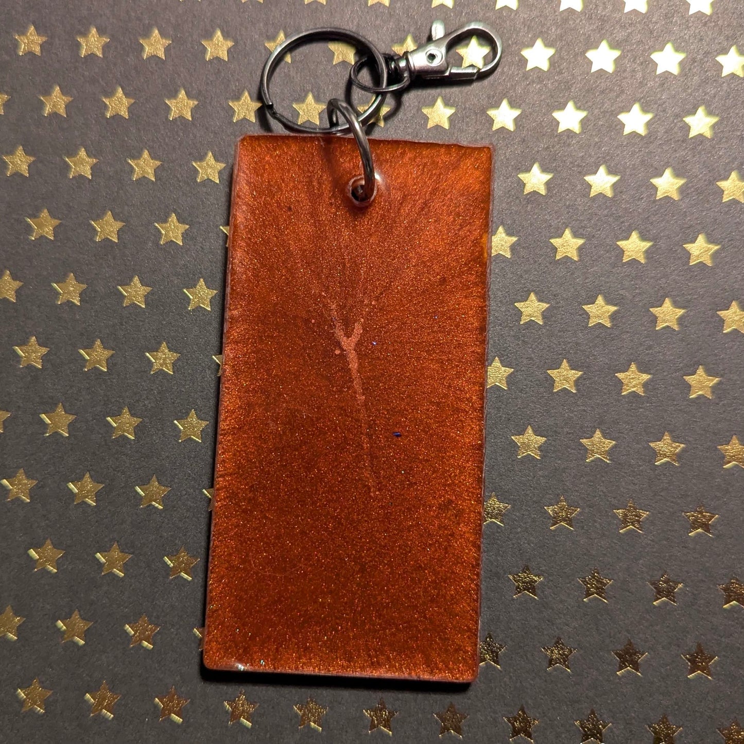 “Iron” Comic Book Resin Large Keychain