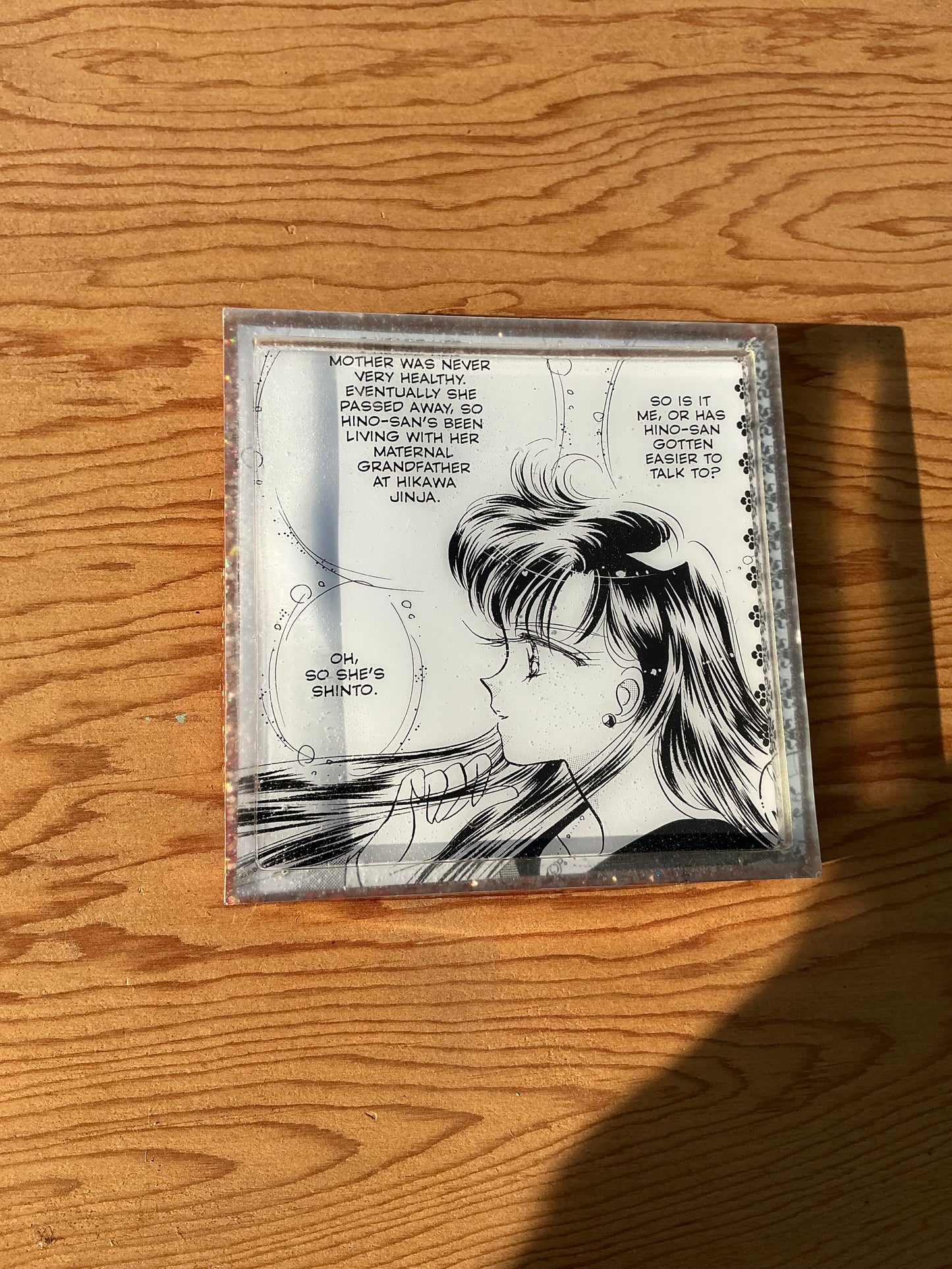 Shinto Sailor Manga Resin Coaster