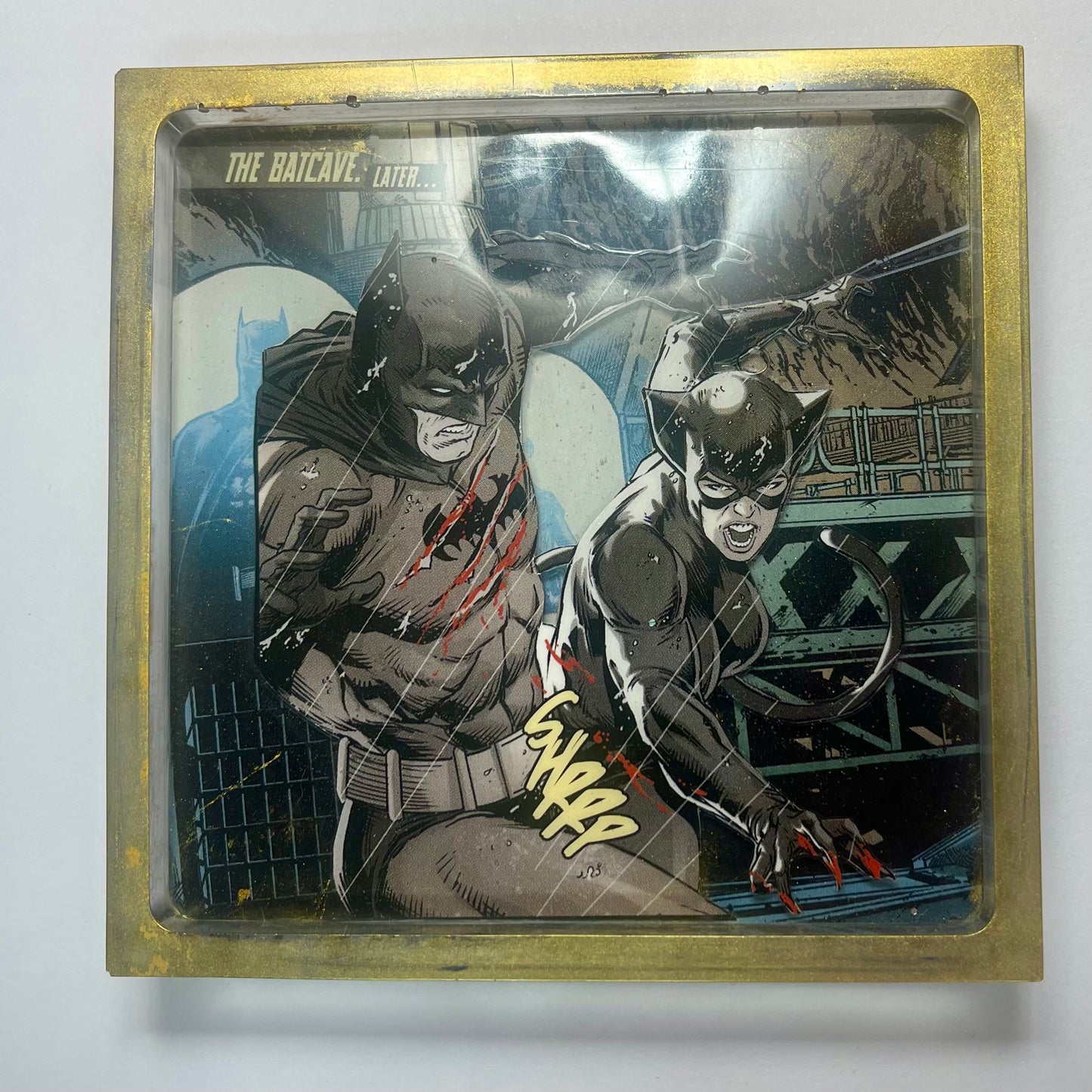 “Shadow” Comic Book Resin Coaster