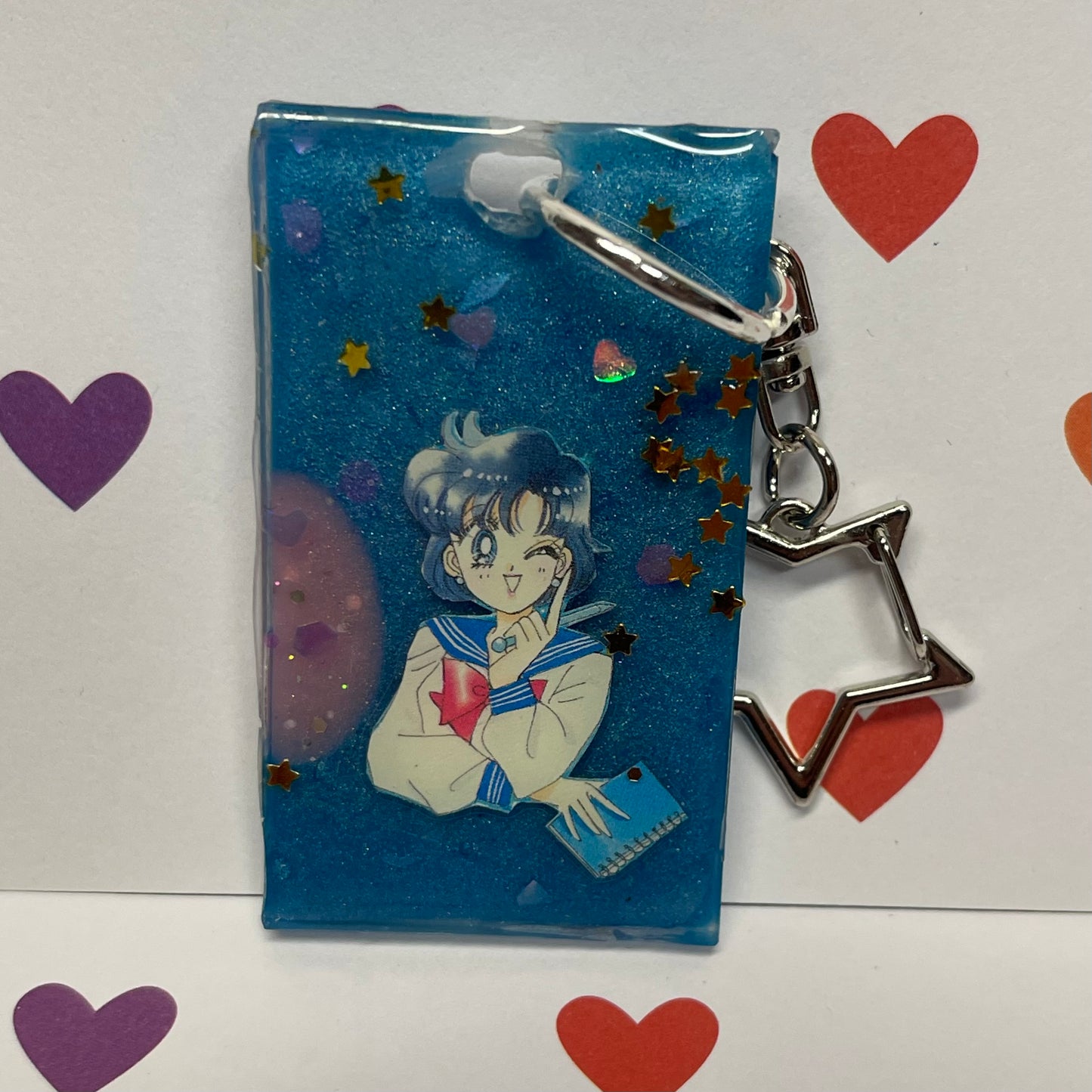 Blue Mercury Manga Resin Mini Keychain