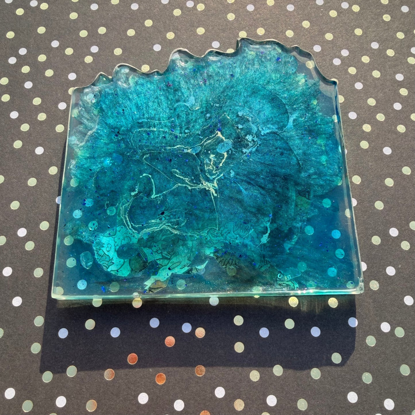 Dragon Comic Book Resin Coaster