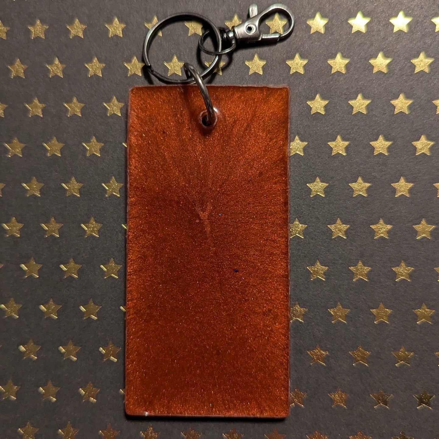 “Iron” Comic Book Resin Large Keychain