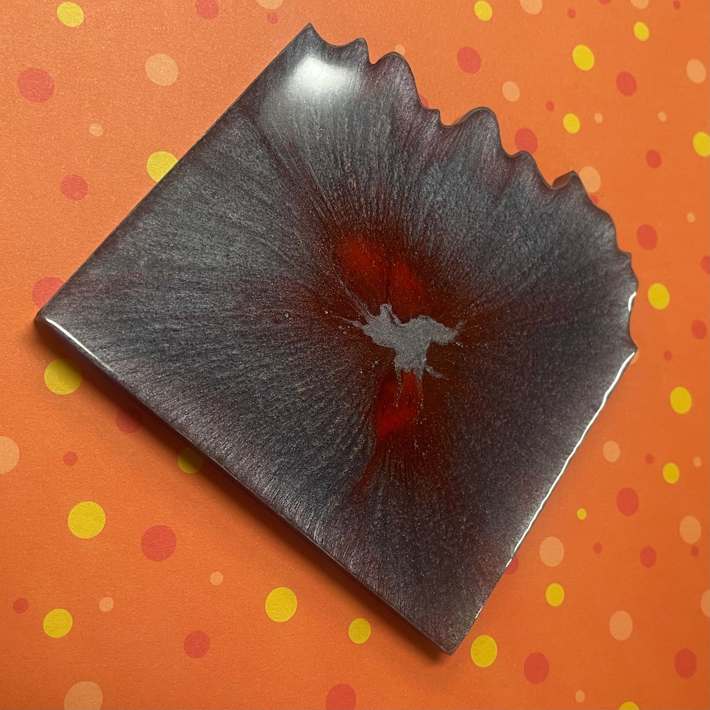 “Alchemist” Edged Resin Coaster