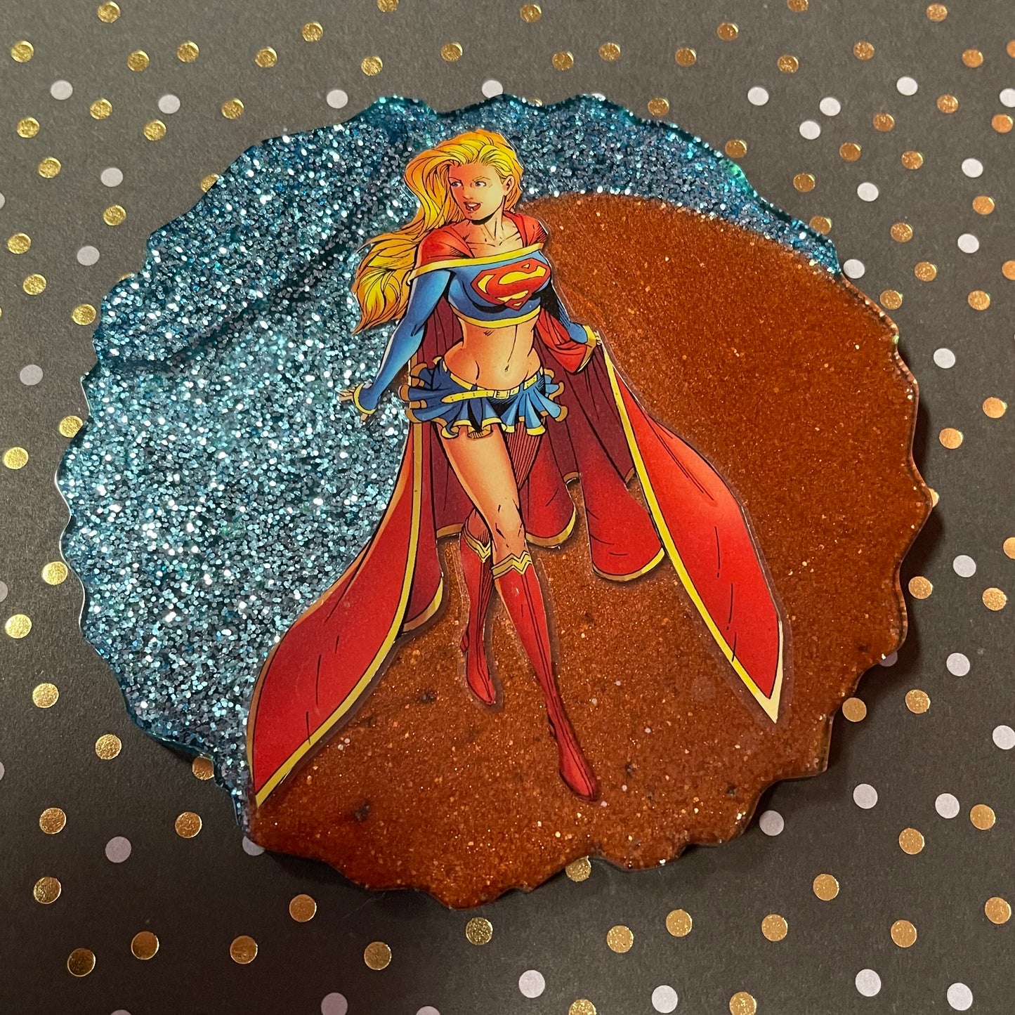 Super Comic Book Resin Coaster
