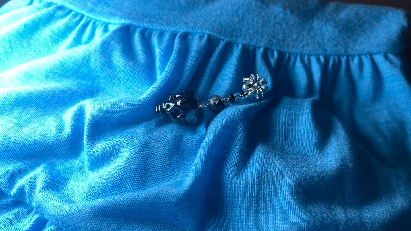 Spooky Skeleton Spider Earrings