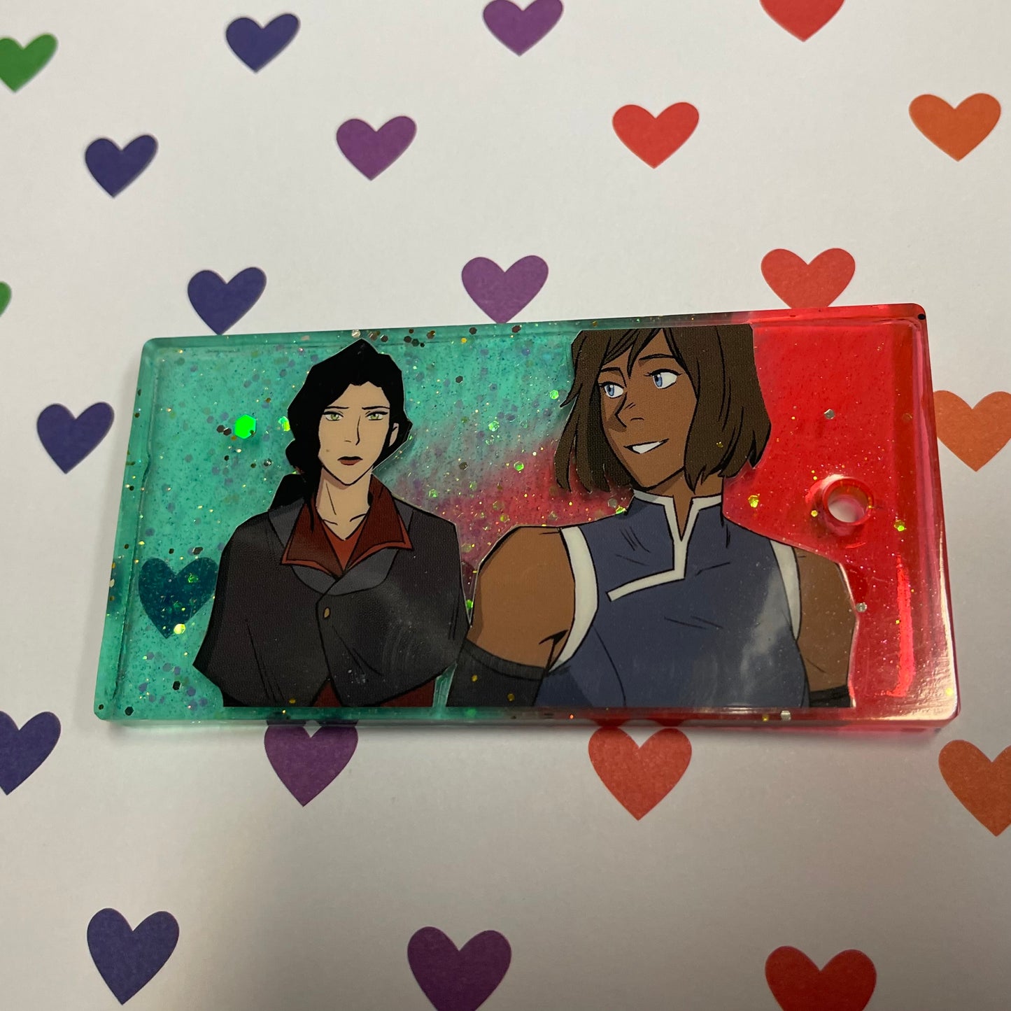 “Spirited Love” Comic Book Resin Keychain