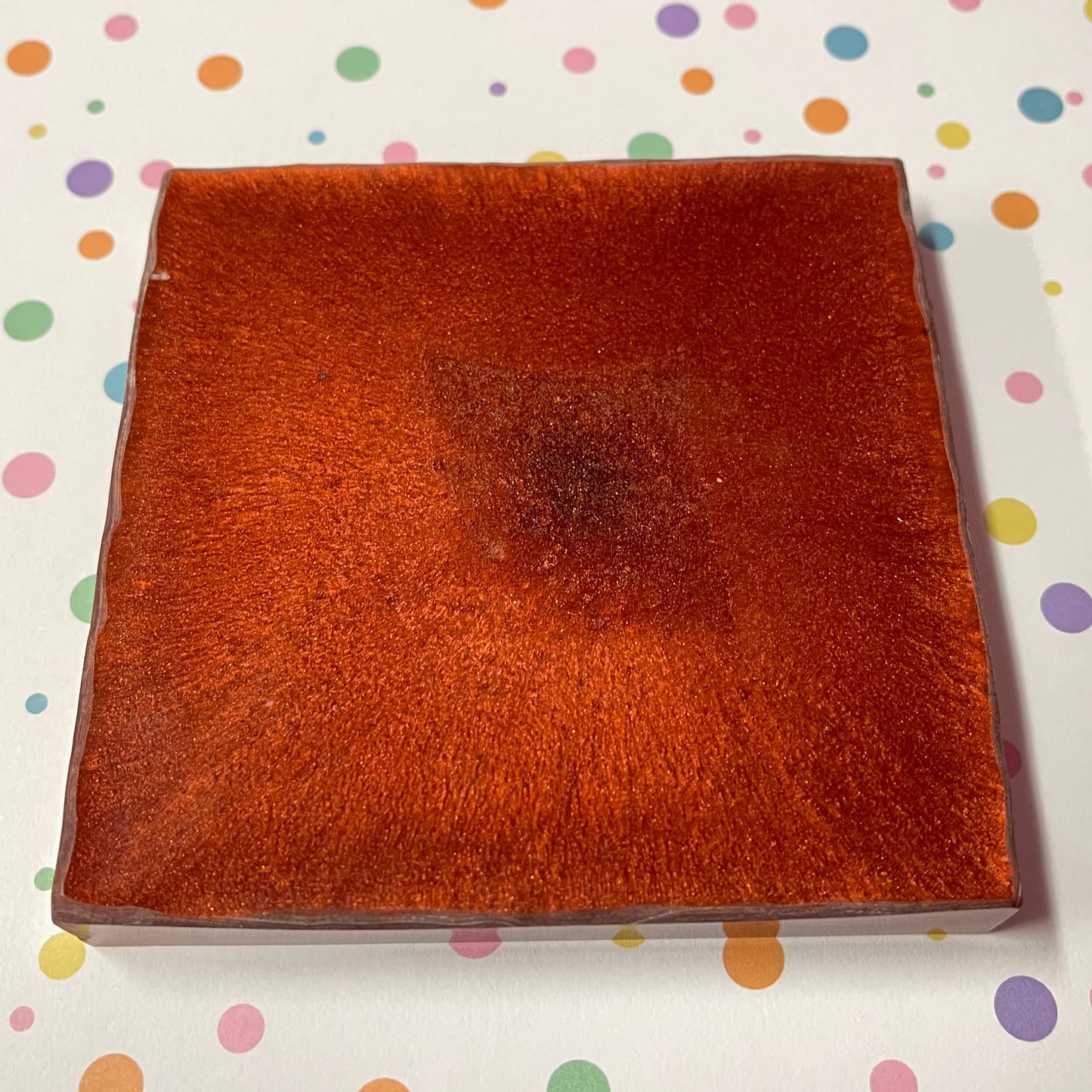 Iron Red Comic Book Resin Coaster