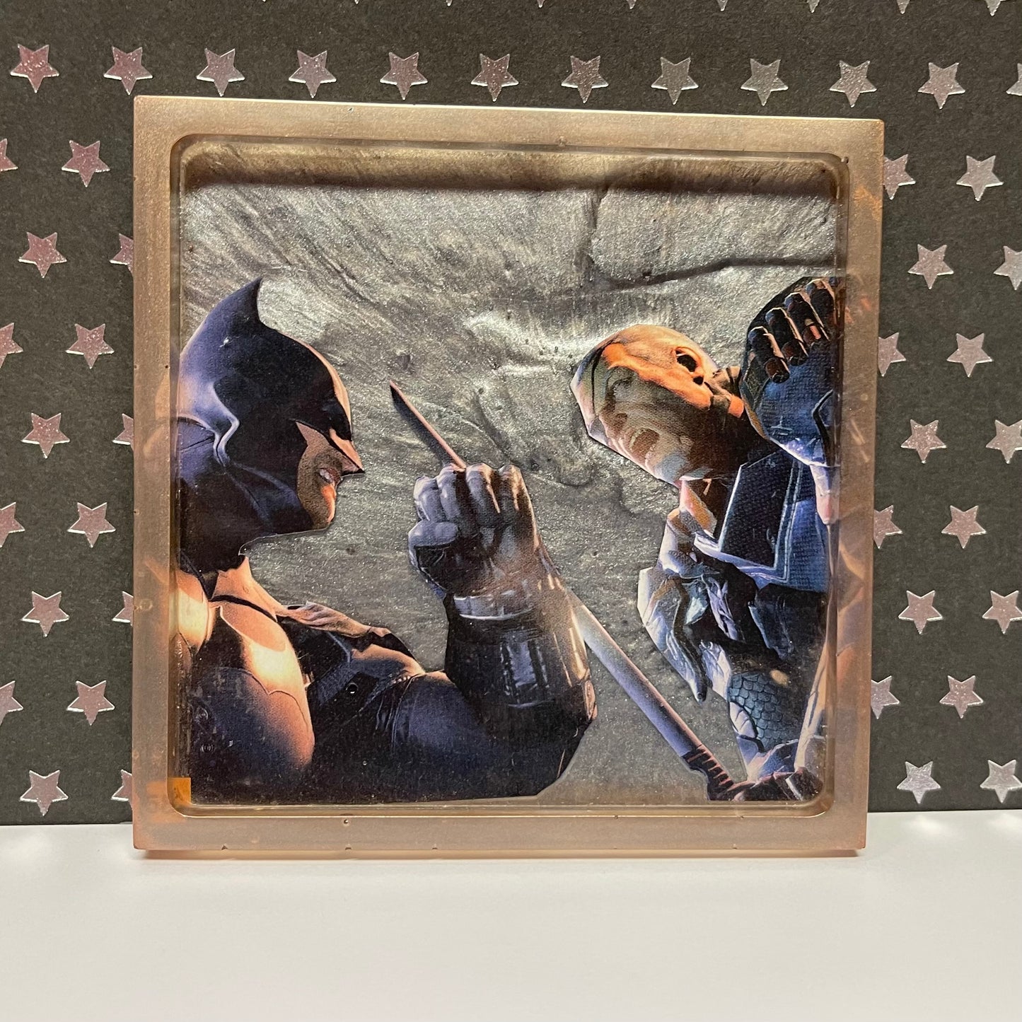 “Stroke of Death” Comic Book Resin Coaster