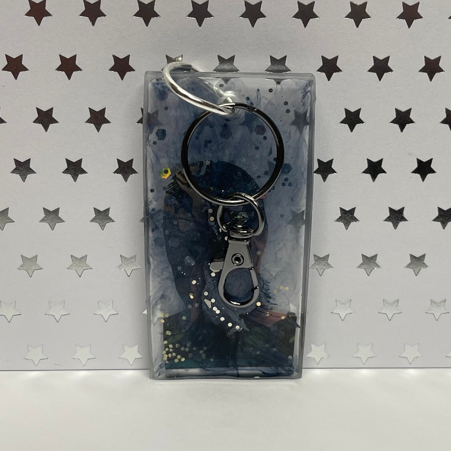 “Protect and Serve” Comic Book Resin Keychain
