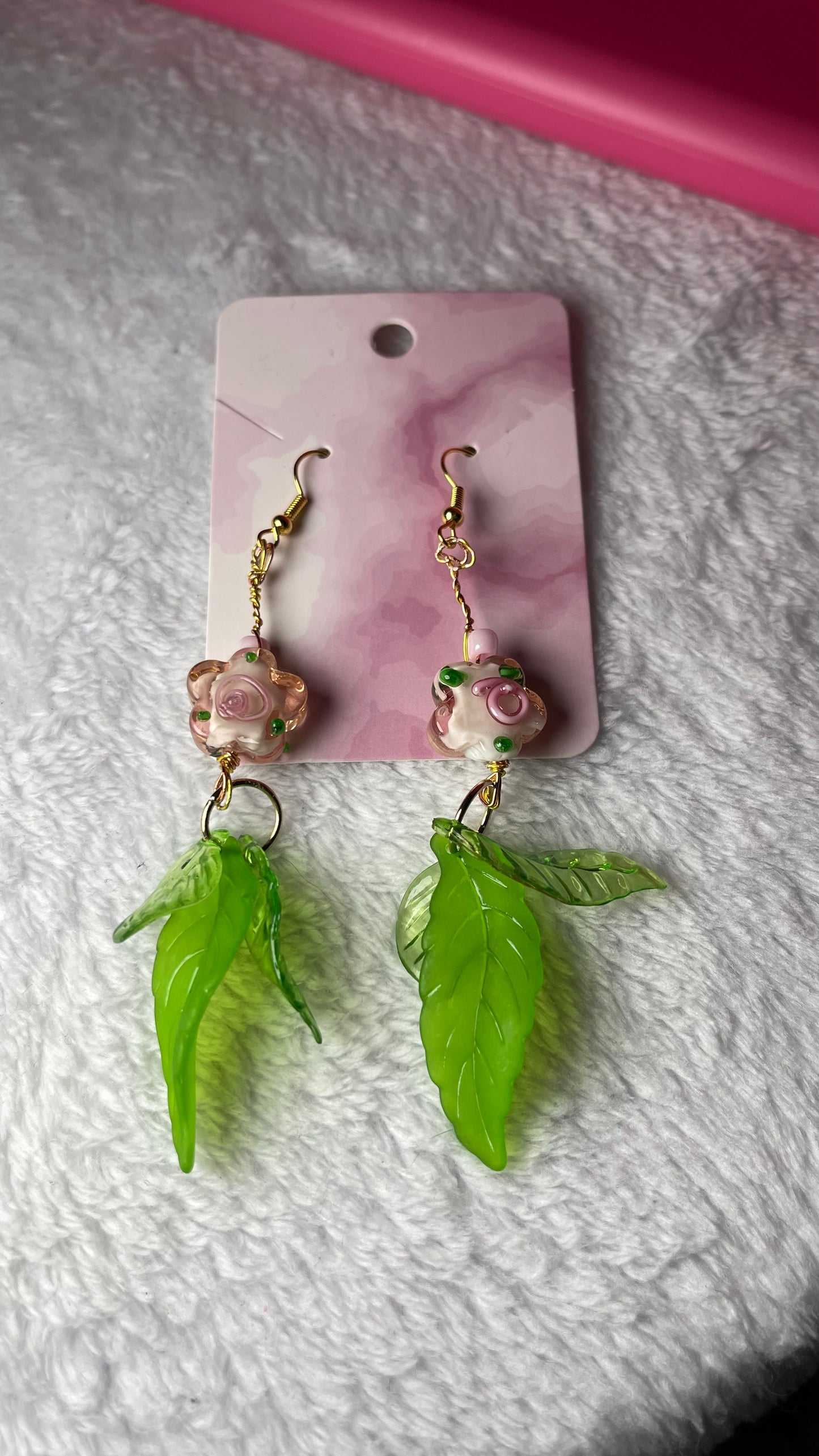Glass Spring Blossom Earrings