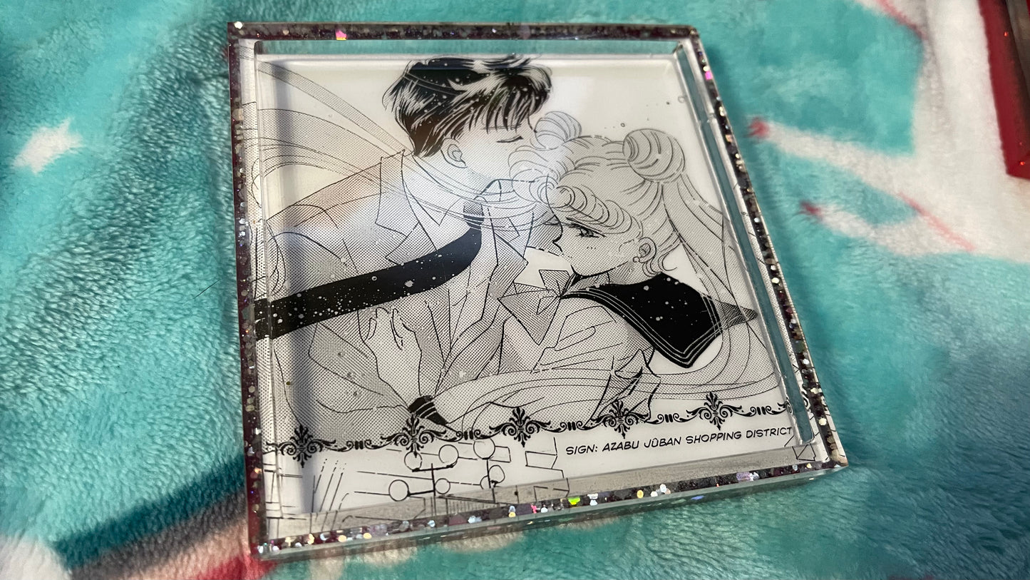 Moon Bunny Girl Coaster