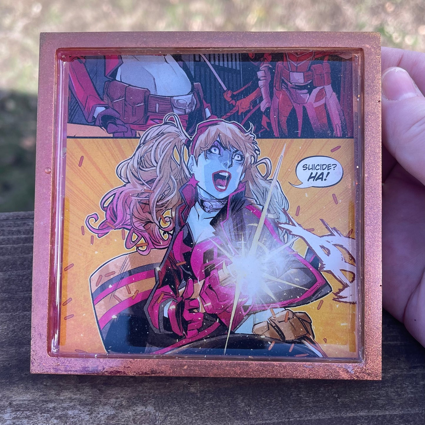 Clown Girl Comic Book Coaster