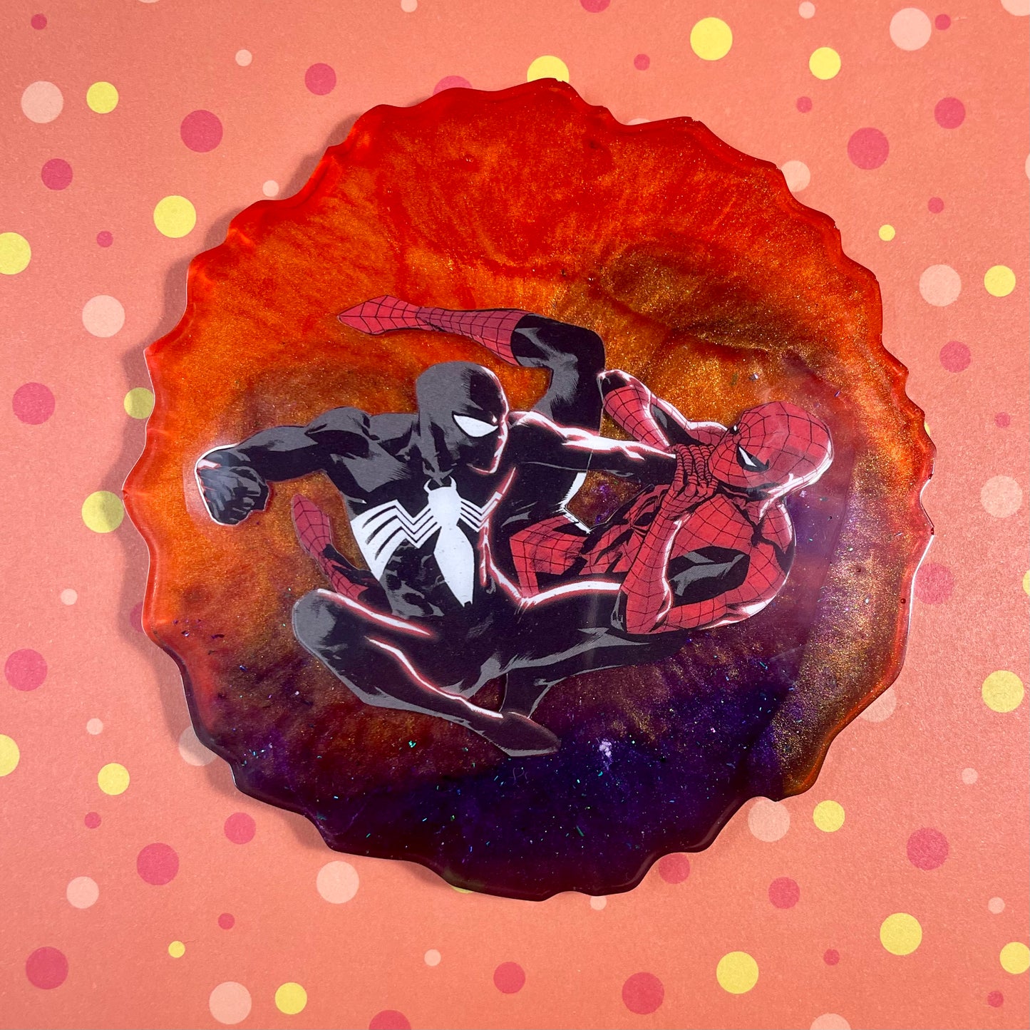“Arachnophobia” Comic Book Resin Coaster