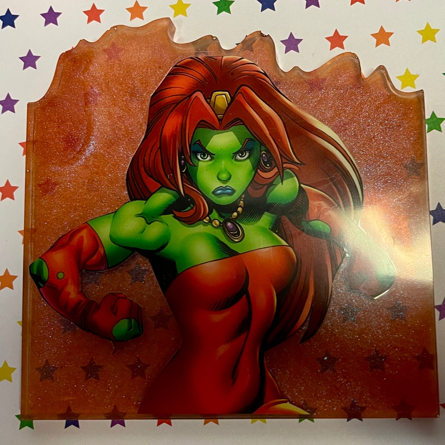 “Savage” Comic Book Resin Coaster