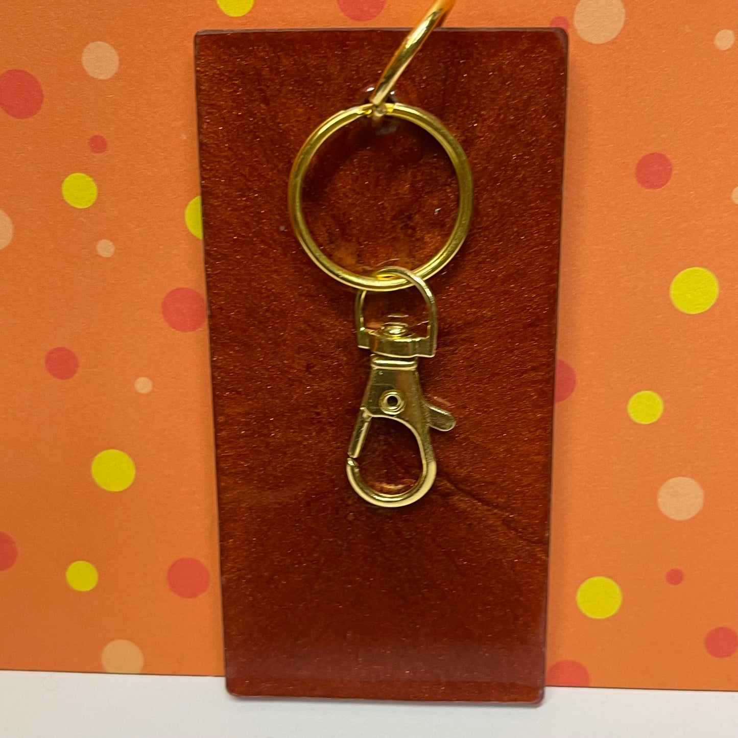 Red Comic Book Resin Large Keychain