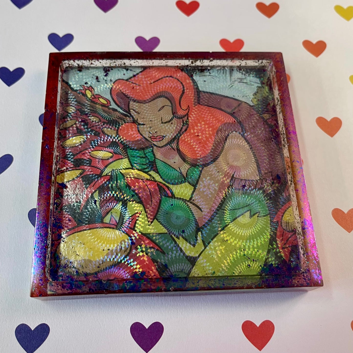 “Poisoned” Comic Book Resin Coaster