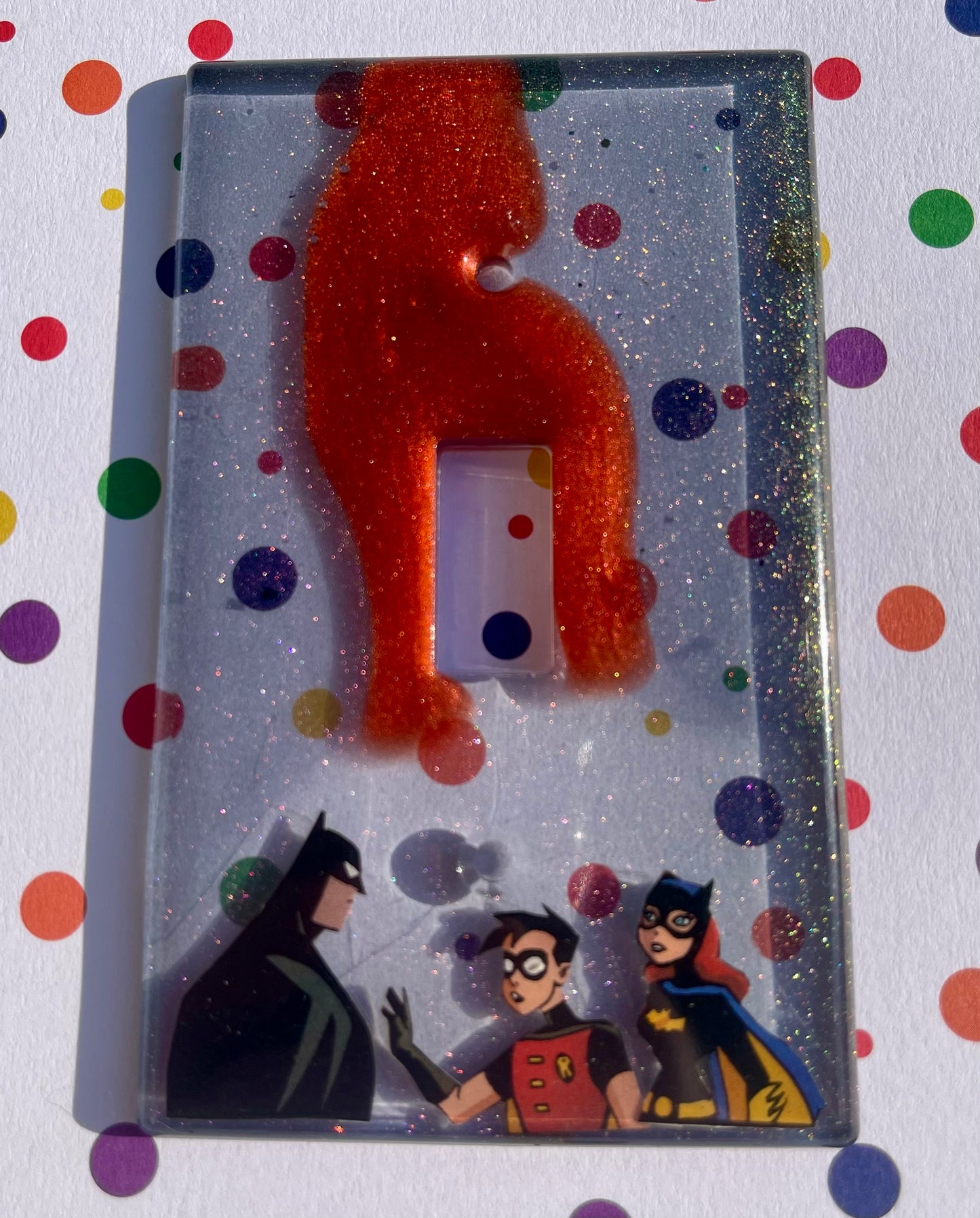“Animated” Comic Book Resin Light Switch Cover