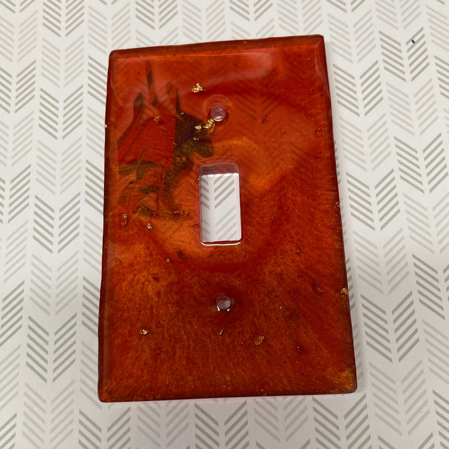 Red Comic Book Resin Light Switch Cover