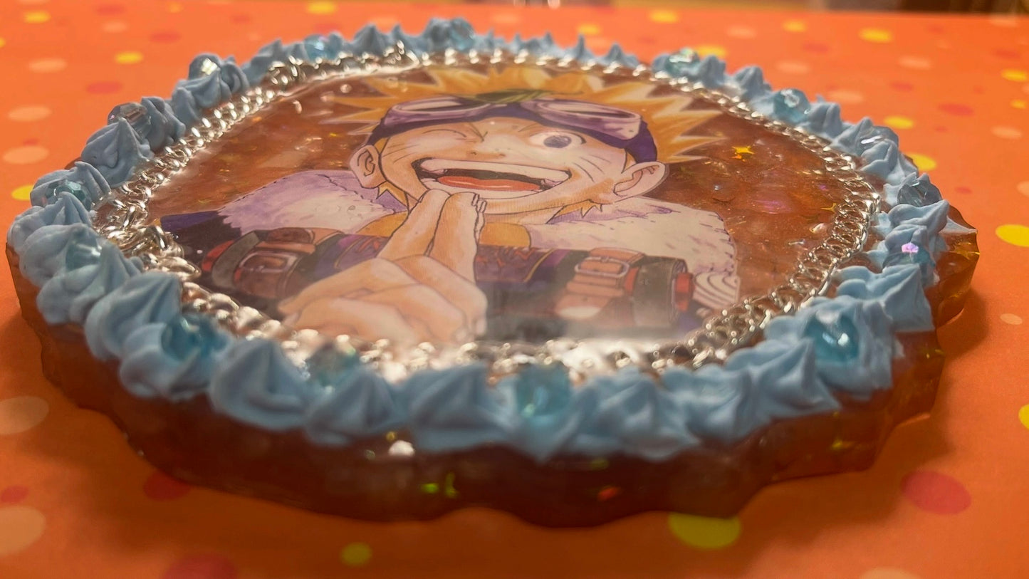 “Believe it!” Decoden Manga Coaster