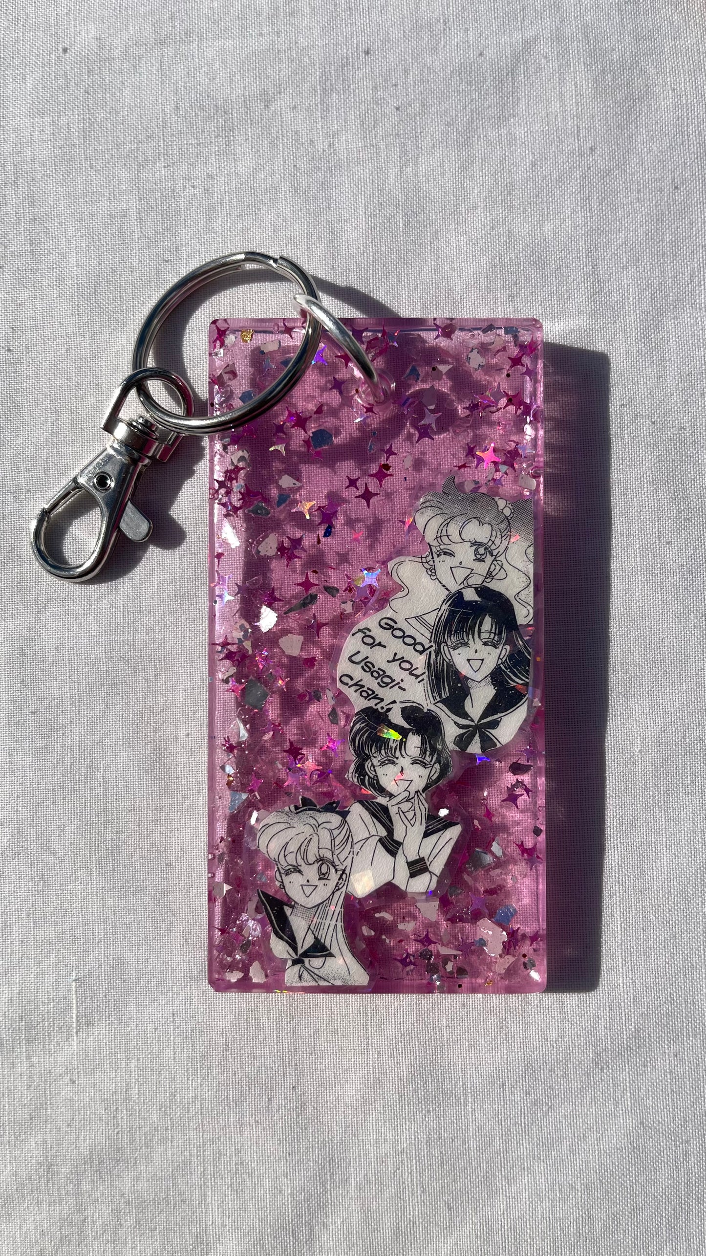 “Good For You!” Large Manga Keychain