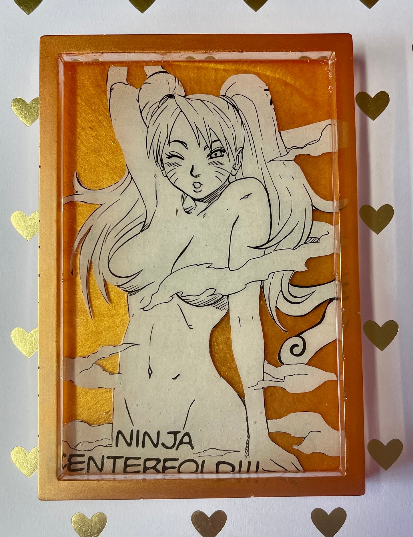 Golden Ninja Manga Resin Tray